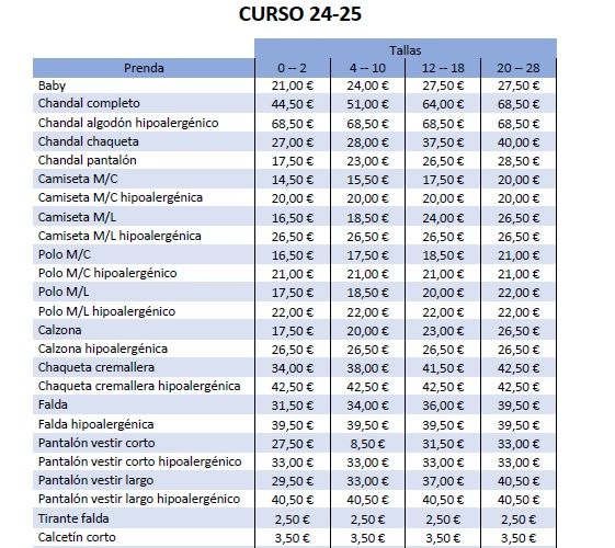 Precios uniformes jotapeg